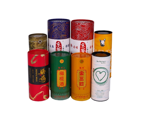 彩色印刷LOGO圓形（xíng）紙罐包（bāo）裝盒紙筒盒 白酒紅酒香檳洋酒圓形包裝盒