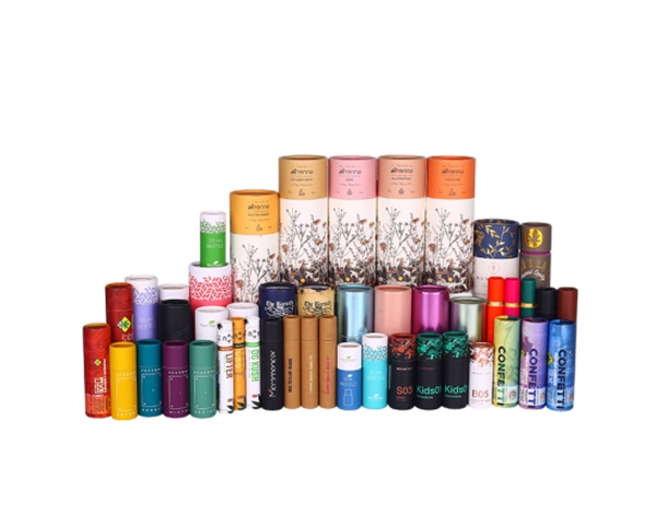 廣州廠家化妝（zhuāng）品臉霜紙筒 精油包裝紙罐 銀卡逆向UV印刷圓型紙盒